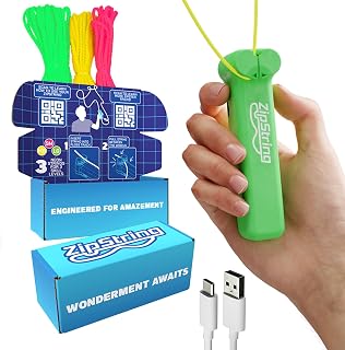 ZipString Original Rope Launcher Toy, Luscious Lime | As Seen on Shark Tank, For Kids & Adults, Fly String Loop in Air, Endless Tricks & Fun