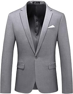 MOGU Blazer for Men, Slim Fit Suit Jacket, Casual Sport Coat