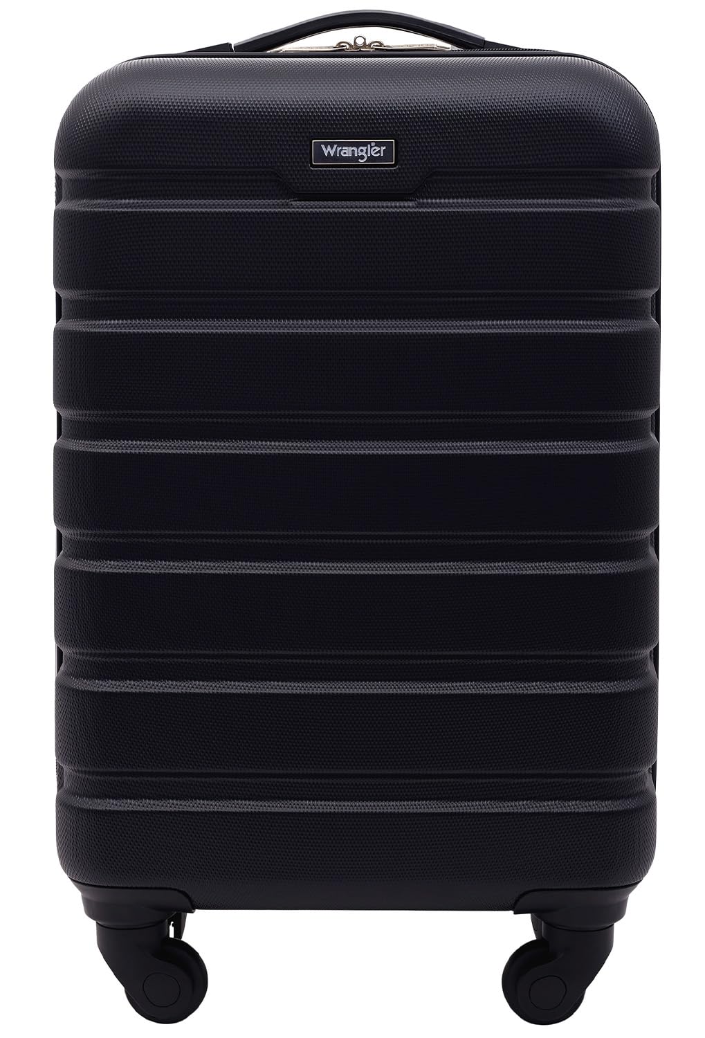 Wrangler 22.5" Hardside Spinner Carry-On Luggage, Black