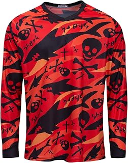 JPOJPO Men's Cycling Jersey MTB Downhill Shirt Long Sleeve Motorcycle Breathable S-4XL