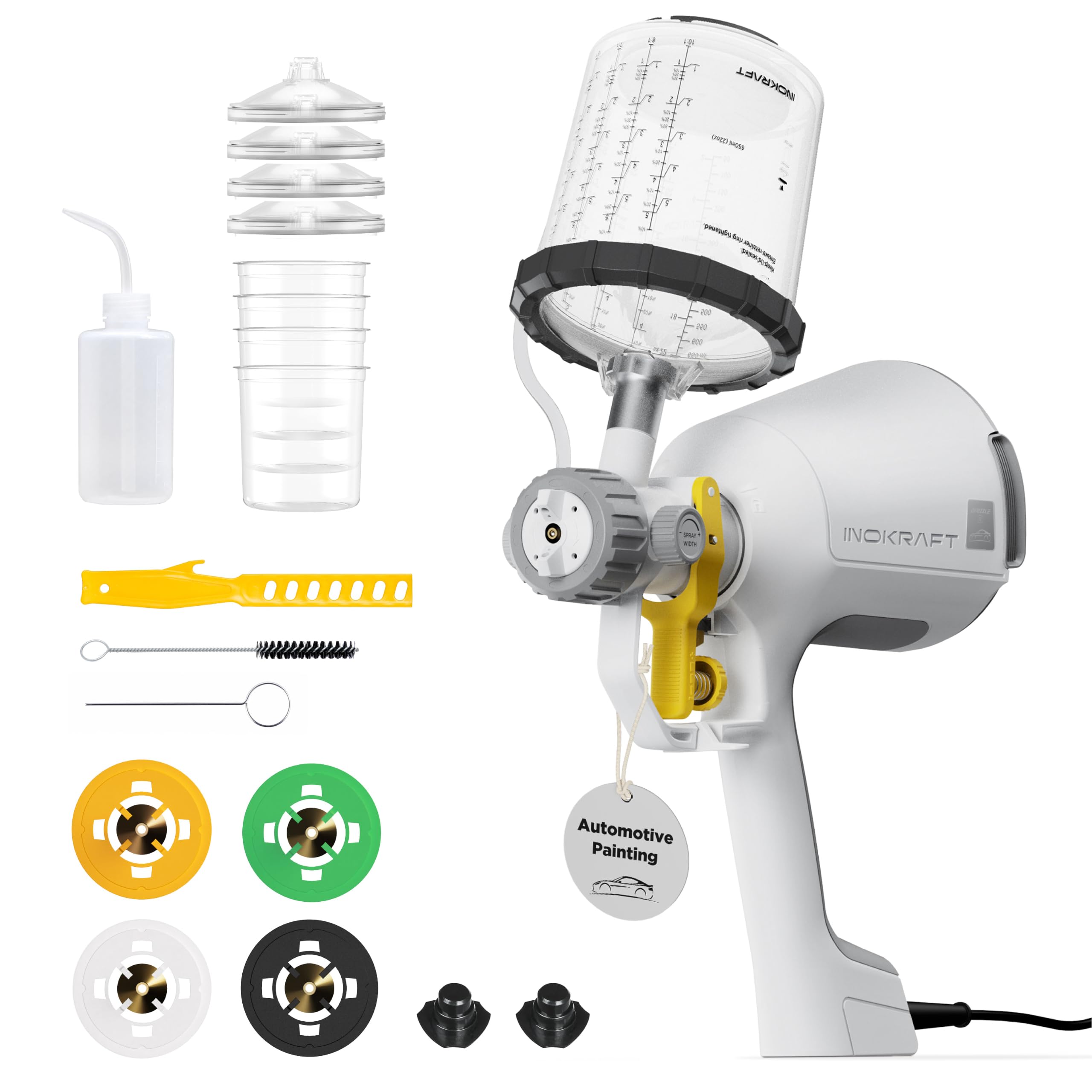 InoKraft Drizzle X Electric Spray Paint Gun for Automotive Spot Refinishing | 80