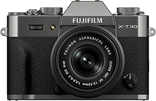 FUJIFILM X-T30 III Mirrorless Camera Body, with XC13-33mm Lens Kit, Charcoal Silver