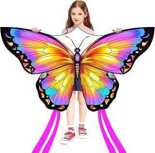 HONBO Butterfly Kites for Kids & Adults, Easy to Fly for Beginners, Each Kite with 300ft Line Handle,Beginner Kite for Kids Ages 4-8,Beach Kites for Outdoor Activities & Family Trip