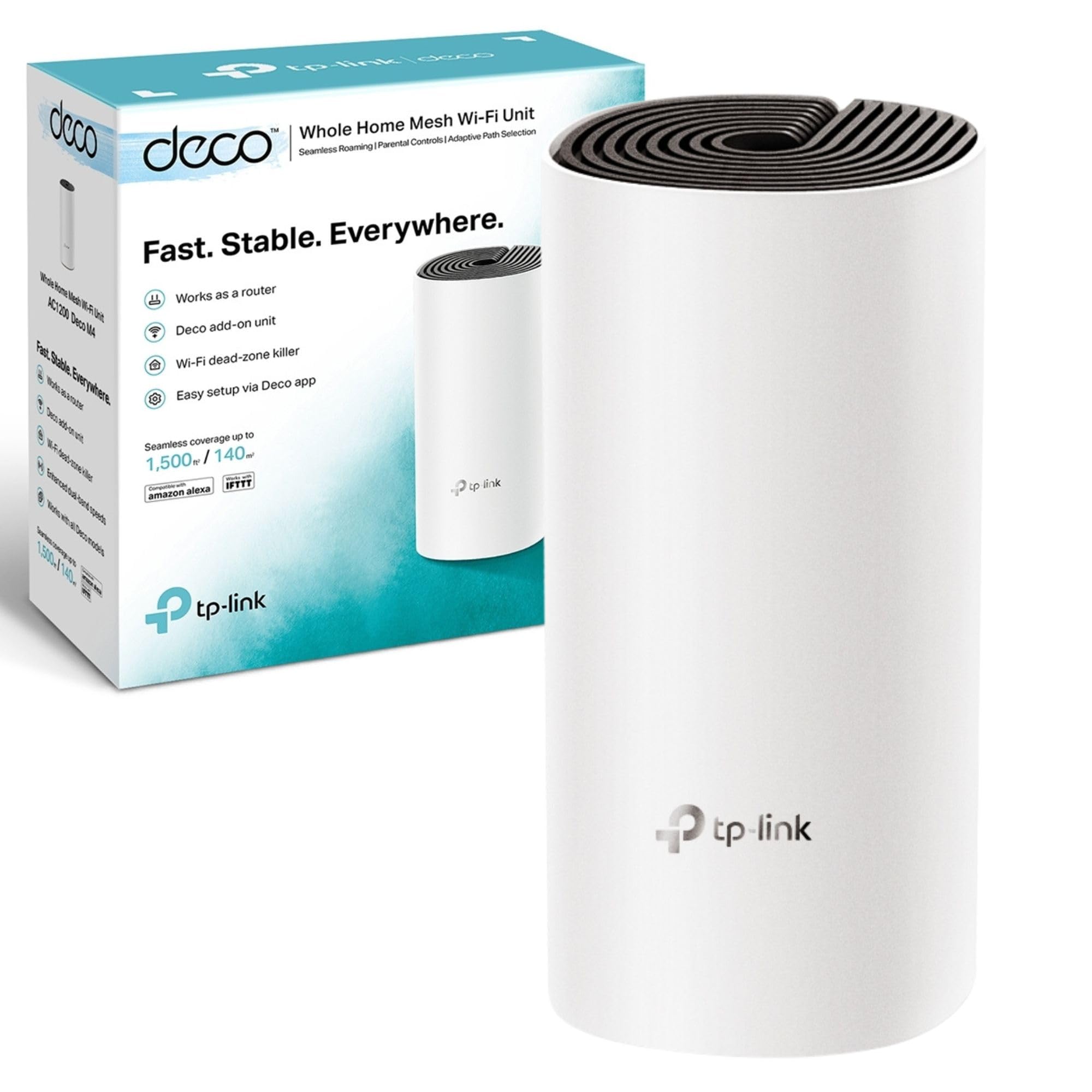 TP-Link Deco M4 Router WiFi AC1200Mbps WiFi Router WiFi Extender Booster, Add on