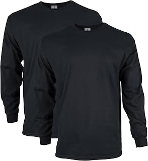 Gildan Men's Ultra Cotton Long Sleeve T-Shirt Style G2400 (Pack of 3)