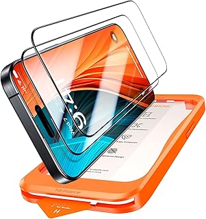 TORRAS For iPhone 16 Pro Max Glass Film, 99% Drop Shock Absorption, Military Grade Strengthened, Aerospace Material, US Military Standard, Ultra Fine Bezel, 9H+ Hardness, Full Protection, 10 Times Strong, Round Edge, Super Easy to Apply, One Pull Guide Frame, Bubble-Free, Anti-Fingerprint, Smooth, Fall and Damage Prevention, 2-Piece Set, 6.9-inch Compatible, Glassuk kiri)