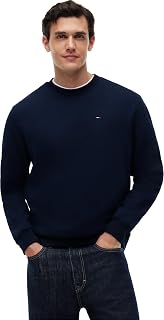 Tommy Jeans Men’s Round Neck Regular Fit Flag Fleece Sweatshirt