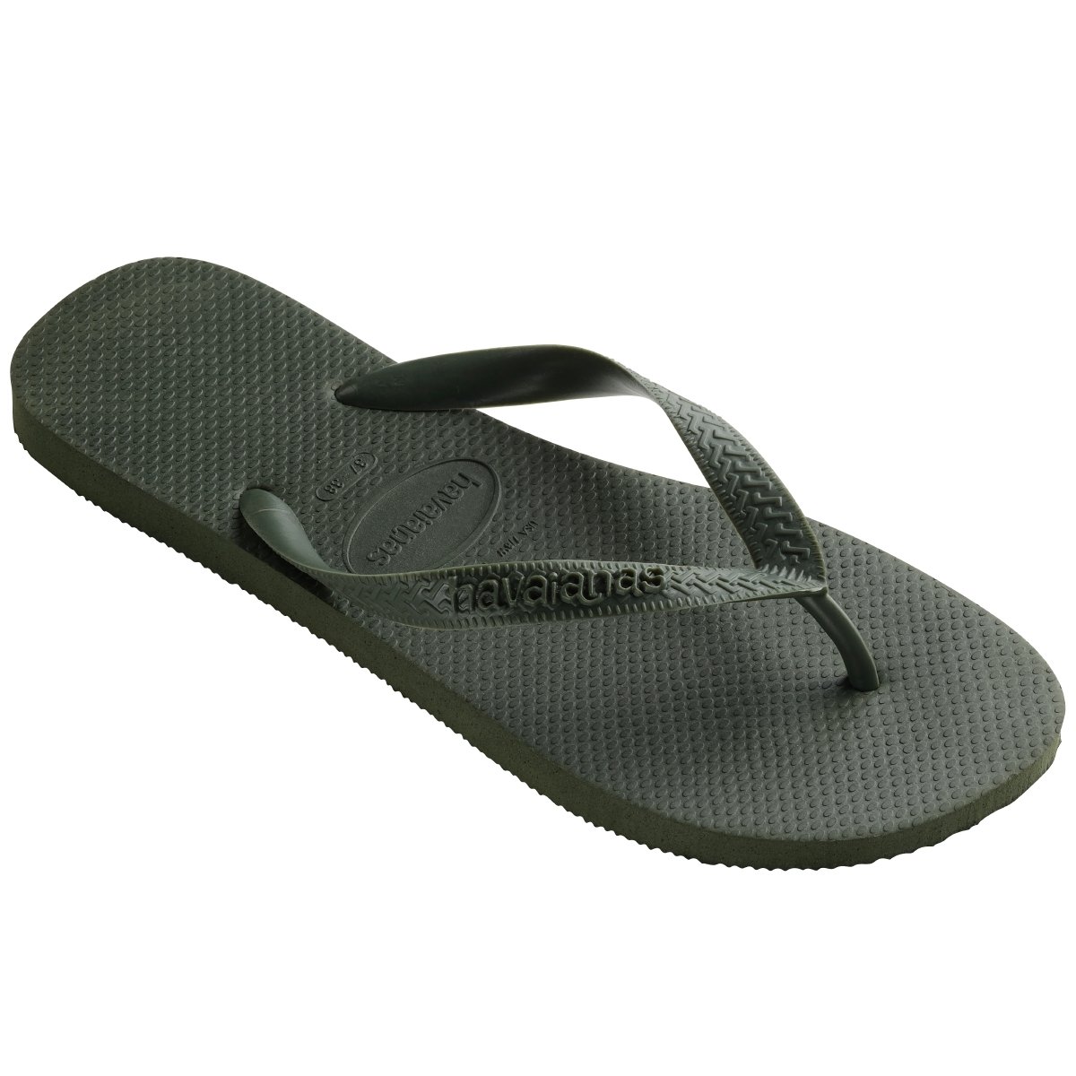 Havaianas Womens Slim Metal Logo and Crystal Flip Flops Sandals Black