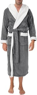 DAVID ARCHY Mens Soft Fleece Long Bath Robe