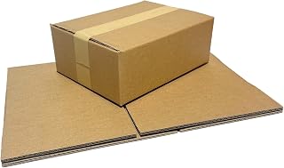 W.E. Roberts Strong Double Wall Cardboard Boxes (Pack of 15) - Boxes for posting, Boxes for moving house, Packing boxes, Postal Shipping Boxes (305mm x 229mm x 102mm (12 x 9 x 4"))