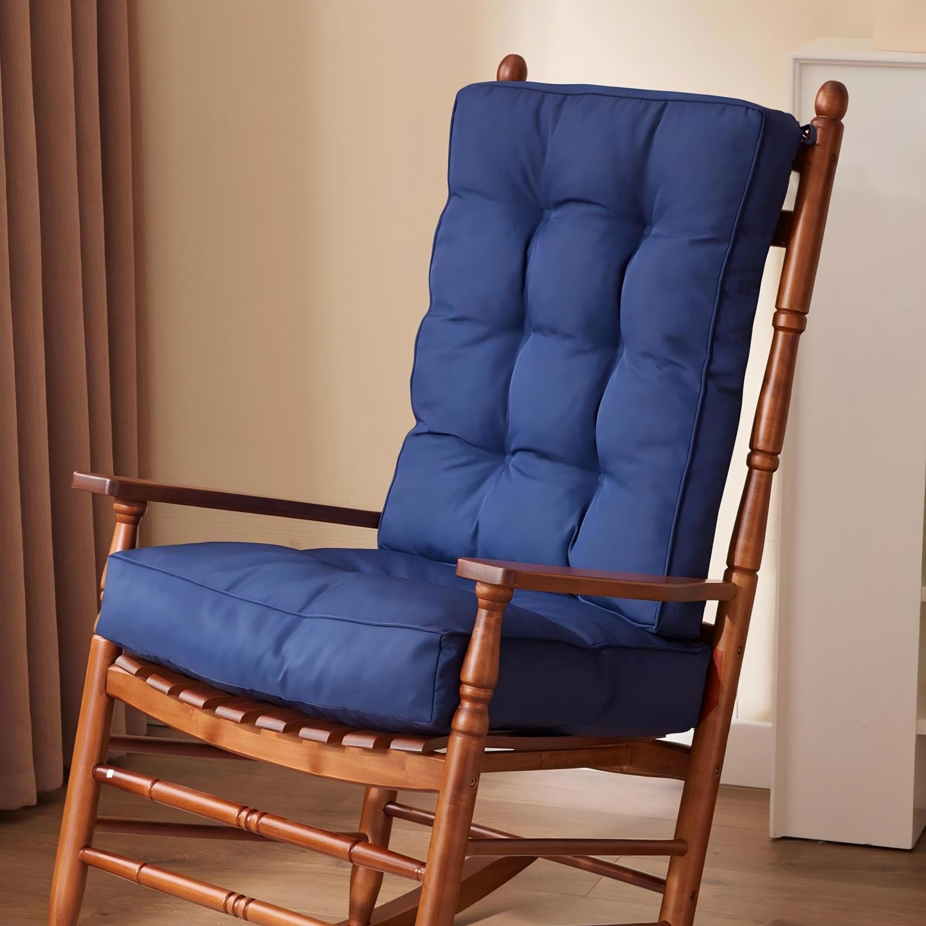 IPYNBAP Rocking Chair Cushion, Waterproof and Fade-Resistant Patio Chair Cushion