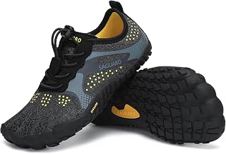 SAGUARO Barefoot Shoes Minimalist Child Shoes for Zero Drop Sole Black EU GR.24-36