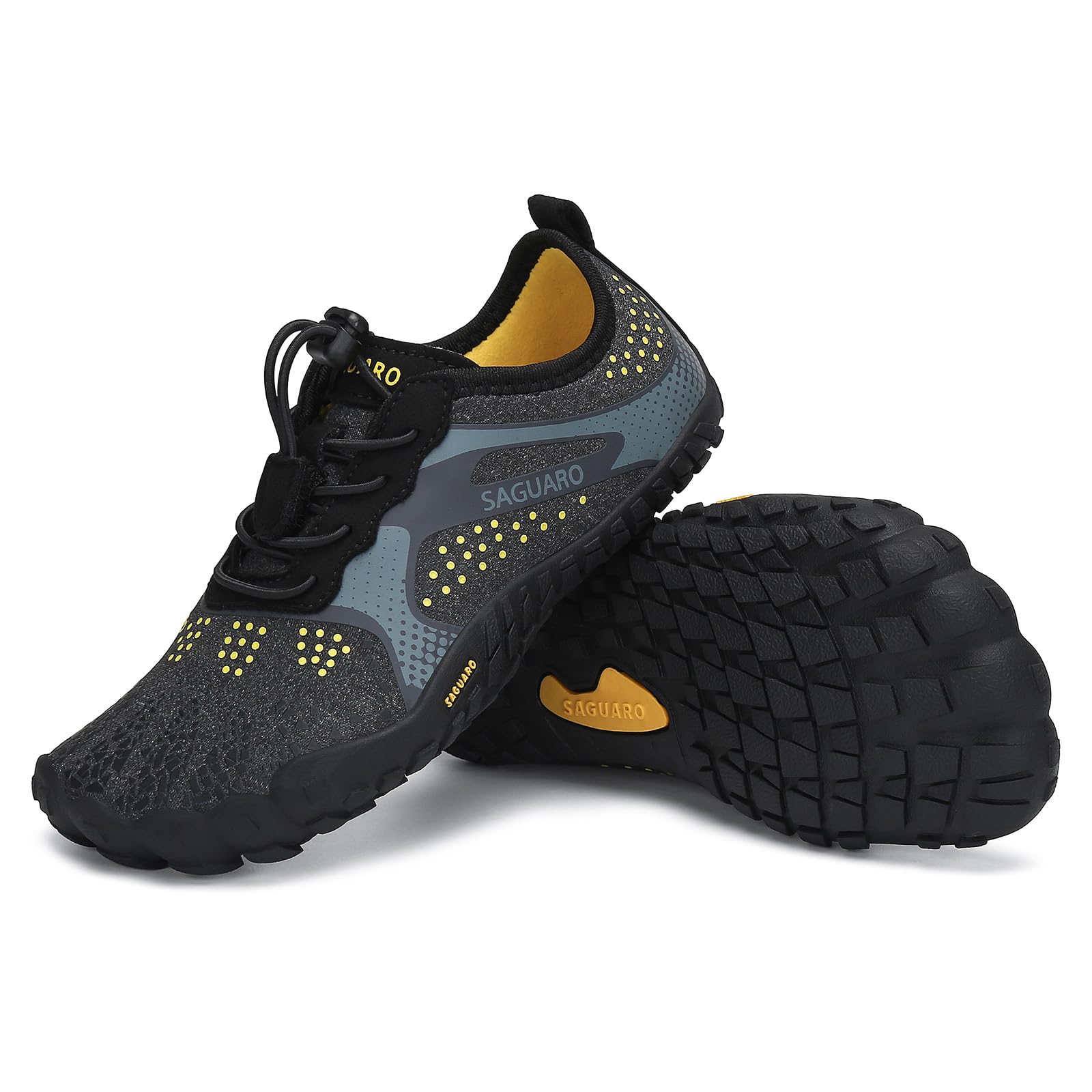 SAGUARO Barefoot Shoes Minimalist Child Shoes for Zero Drop Sole Black EU GR.24-