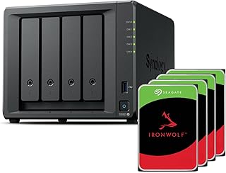 Synology DS925+(2X 2.5GbE Ports, Ryzen V1500B, 4GB RAM) 4-Bay 32TB Bundle with 4X 8TB Seagate Ironwolf HDDs