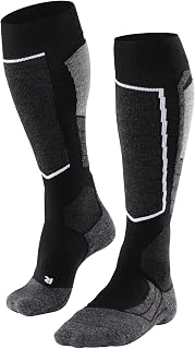 FALKE SK2 Men's Ski Socks with Merino Wool, Breathable Knee Socks for Skiing, High Heat Insulation, Medium Padding, Pack of 1