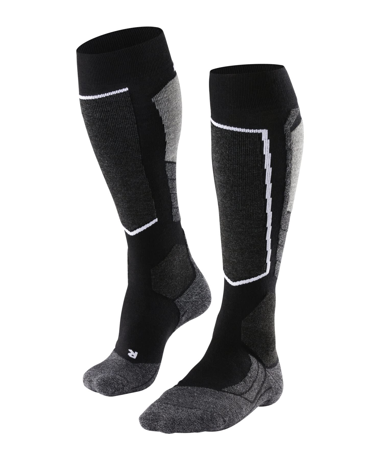 FALKE SK2 Men's Ski Socks with Merino Wool, Breathable Knee Socks for Skiing, Hi