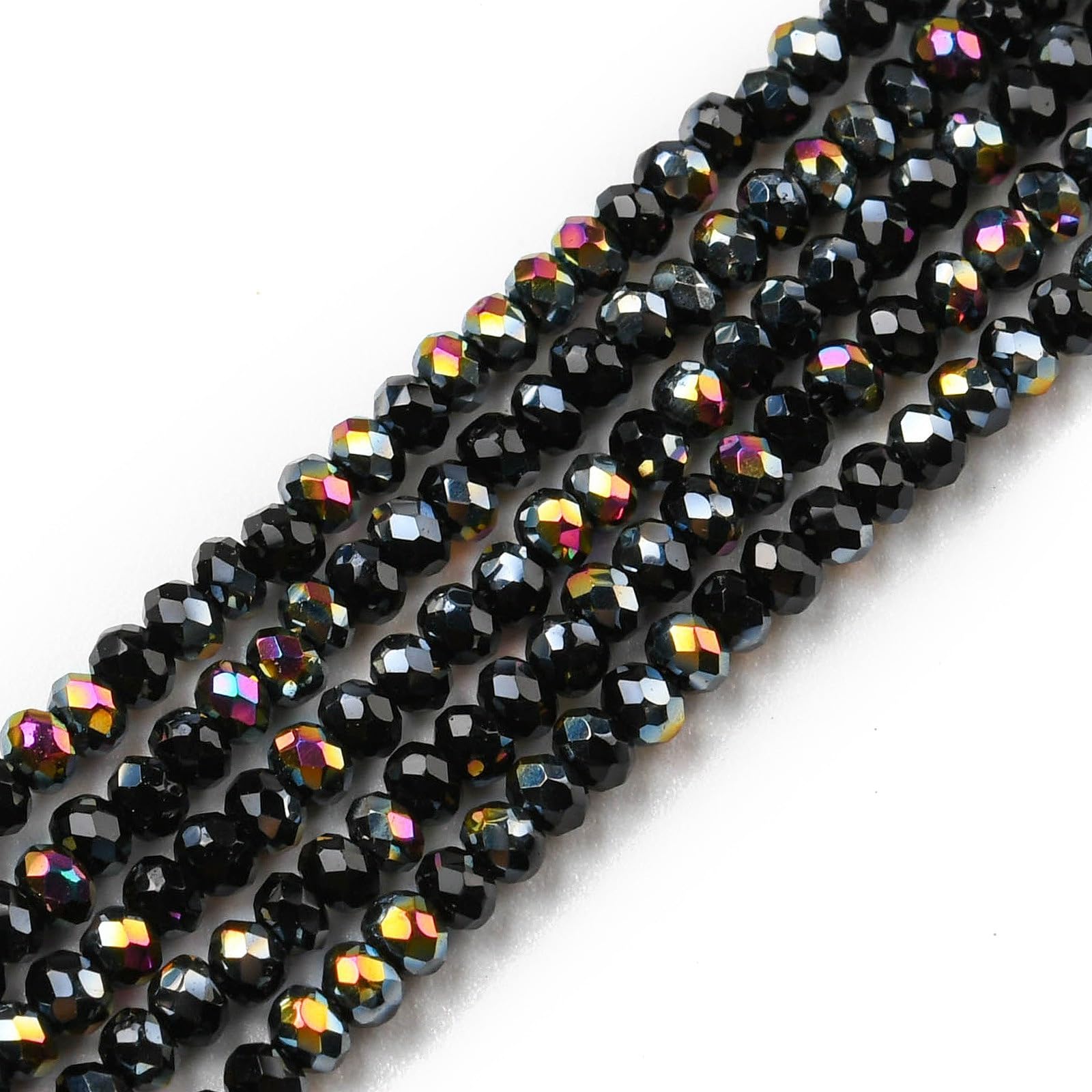 10 Strands 2-2.3mm Briolette Crystal Glass Beads for Jewelry Making