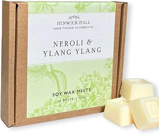 Neroli & Ylang Ylang Scented Soy Wax melt Gift Box- 16 fragranced Wax Melts, Hand Poured and Vegan Friendly