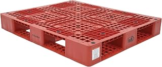 Vestil PLP2-4840-RED High Density Polyethylene Pallet, Red | 39-1/2 In. x 47-3/8 In. x 6 In., 8000 Lb. Capacity