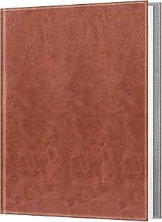 Fintie Photo Album for 8x10 Photos, 52 Pockets Vegan Leather Memory Book | Premium Cover Picture Book, For Family/Wedding/Couples Keepsakes, Anniversary Photos & Artwork Collection, Vintage Brown
