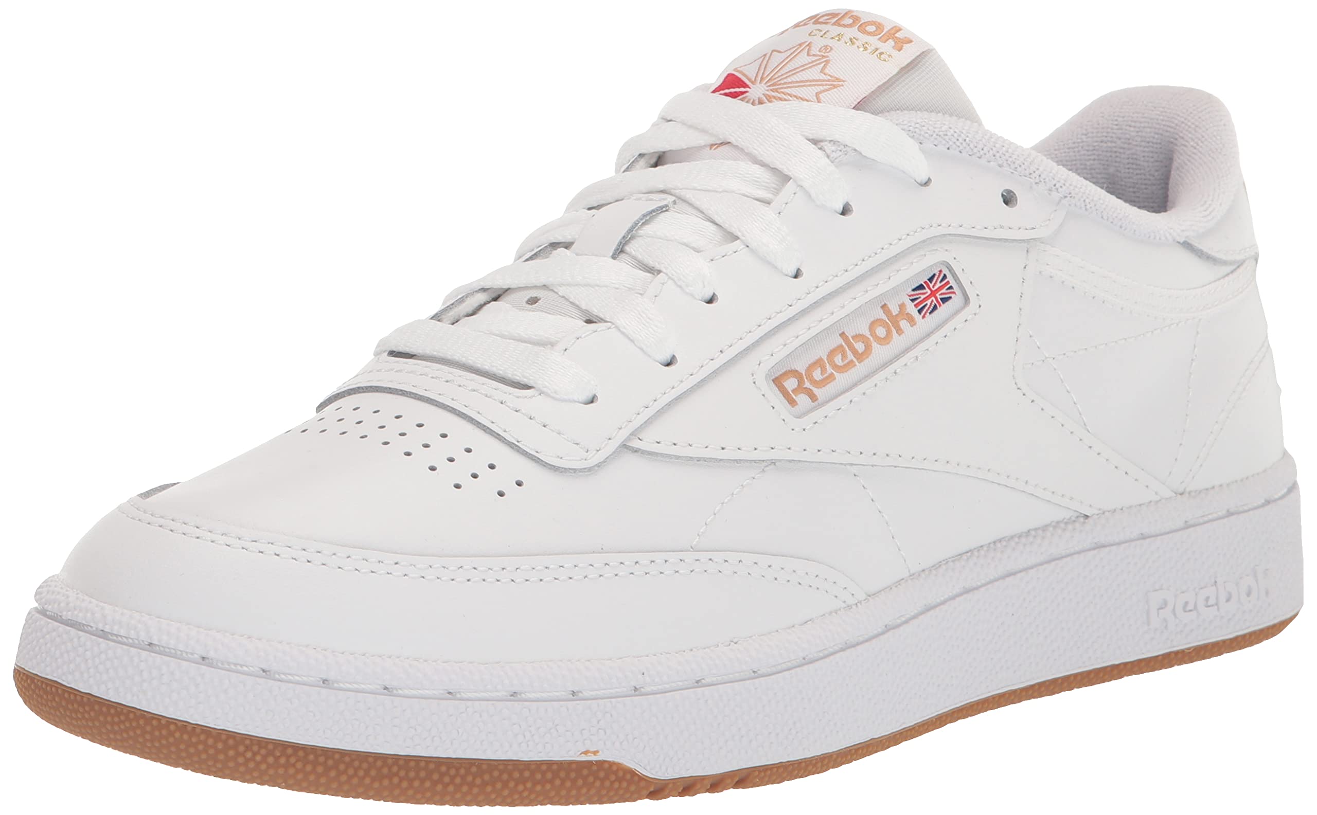 Reebok Homme Club C 85 V1 Basket, Blanc True Beige Lee, 37.5 EU