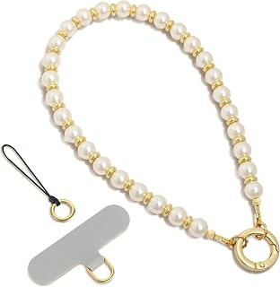 SURPHY Phone Charm, Handmade Beaded Phone Wrist Strap with Tether Tab | Phone Charm Strap, Phone Chain with Premium Metal Buckle, Wrist Strap Fits Cellphone Cases, Wallets, Bags, Keys