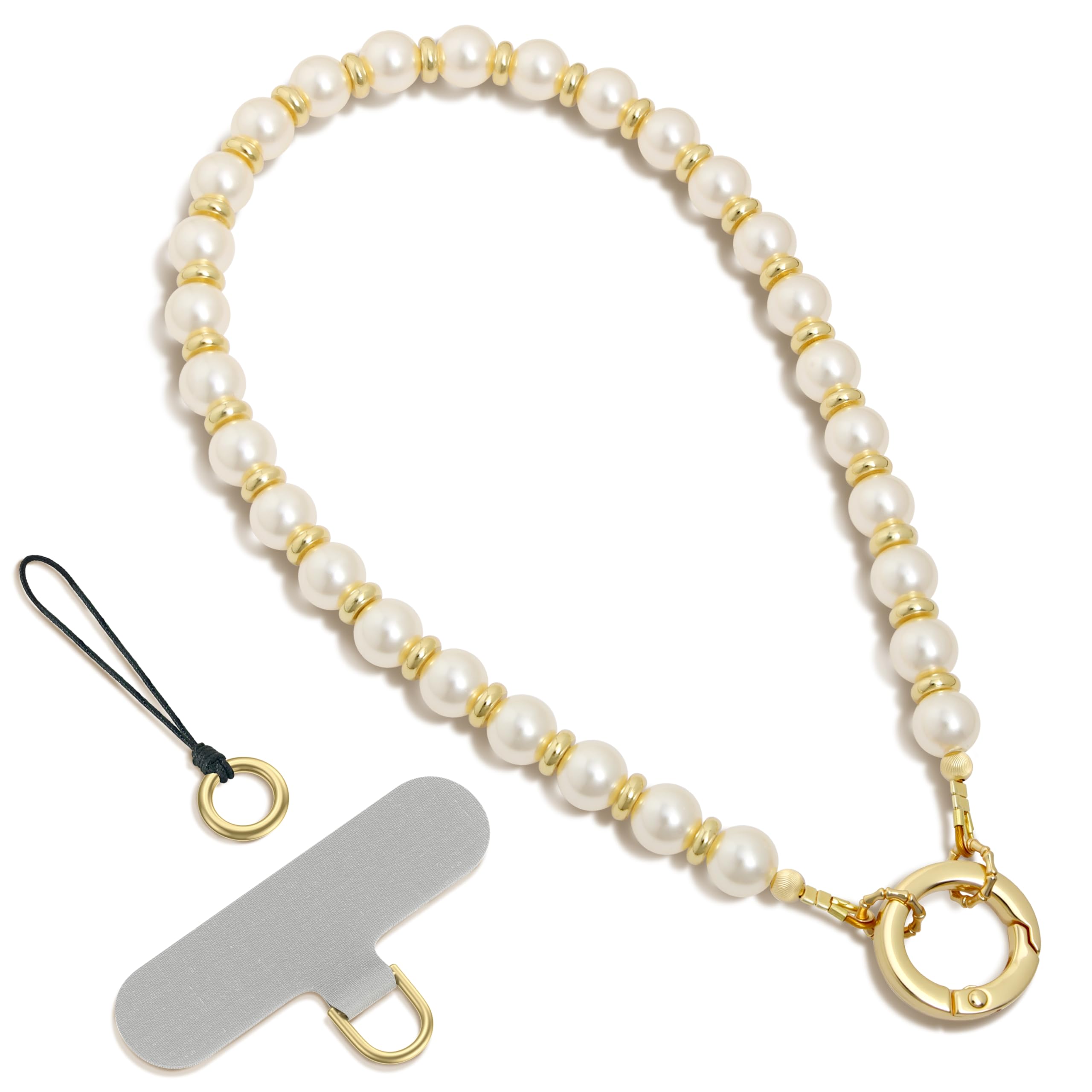 SURPHY Phone Charm, Handmade Beaded Phone Wrist Strap with Tether Tab | Phone Ch