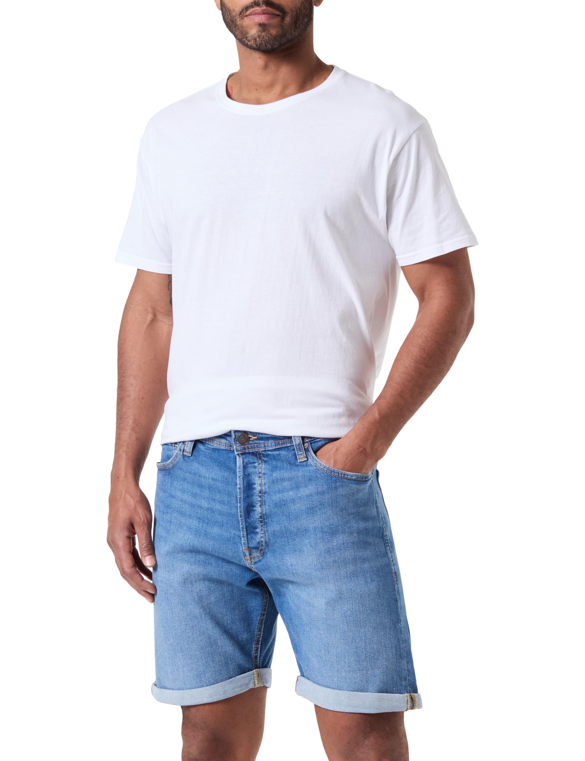JACK & JONES Male Denim Shorts Baggy Fit Denim Shorts