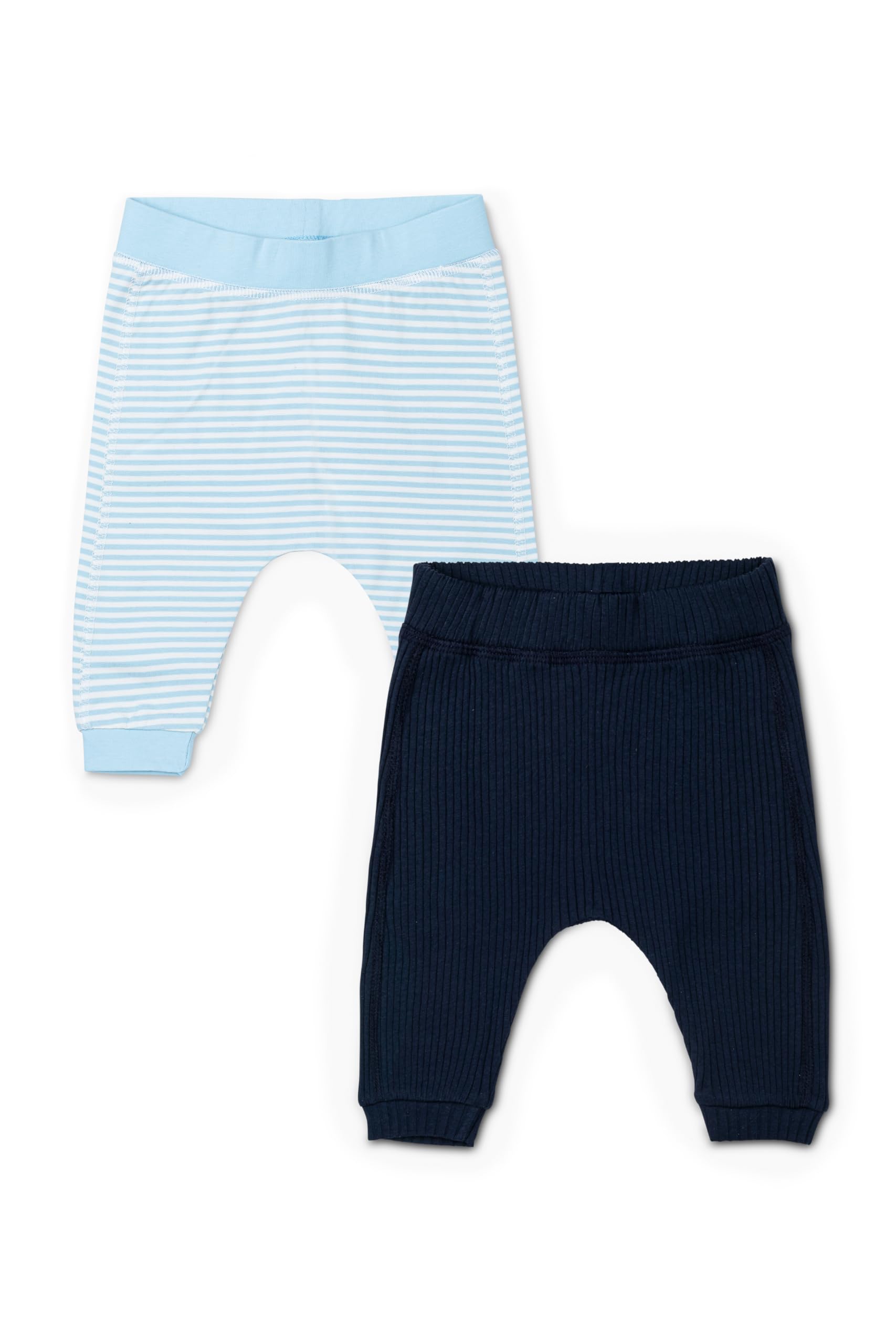 MONICA + ANDY Groove Pants, 100% Organic Baby Clothes for Boys, 2 Pack Pull On B