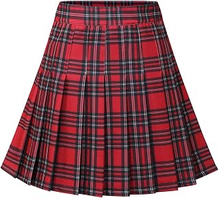 Dressystar Girls Tartan Pleated Skirt