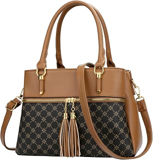 KKXIU Women Purses and Handbags, PU Leather Top Handle Satchel Bag