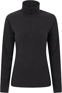 Mountain Warehouse Camber Womens Fleece Jumper | Lightweight & Comfortable Anti-Pill Ladies Half Zip Sweater Top, Warm & Cosy Microfleece, For Layering & Everyday Casual Wear