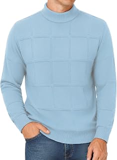 MLANM Suéteres para hombre, ajuste entallado, suéter de moda