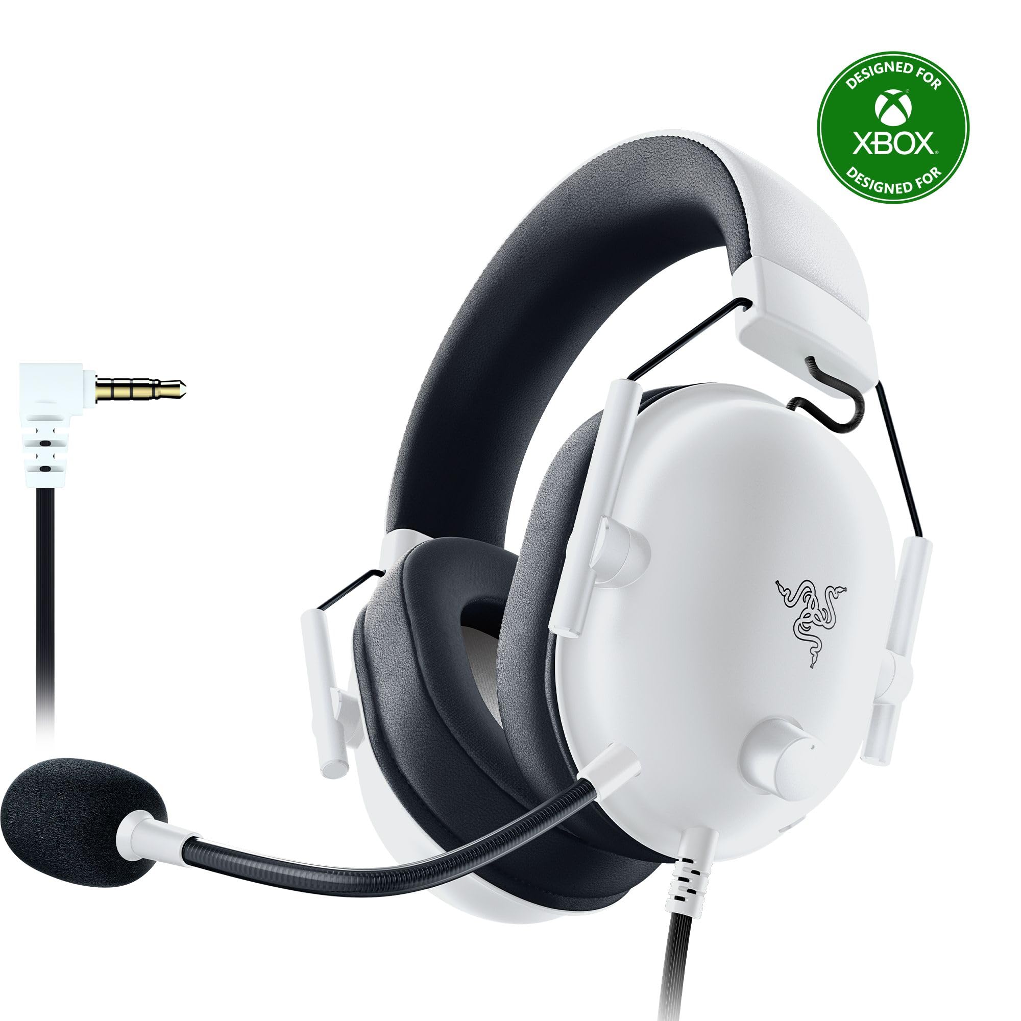 Razer BlackShark V2 X Wired Xbox Gaming Headset, White | 50mm Drivers, Cardioid 
