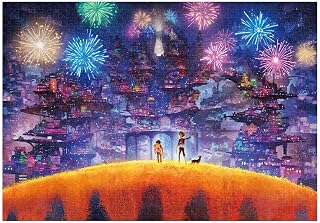 Tenyo (Tenyo) 【Made in Japan】 1000 Piece Canvas Style Jigsaw Puzzle Disney Remember Me Land of the Dead (19.7 x 29 inches) D-1000-878 with glue attached, palette included, service card included