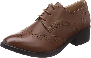 Liberty Doll 5497 Women's Lace Up Shoes Wing Tip Manish Oxford Shoes