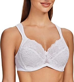 MELENECA Women's Plus Size Minimizer Full Coverage Underwire Bra