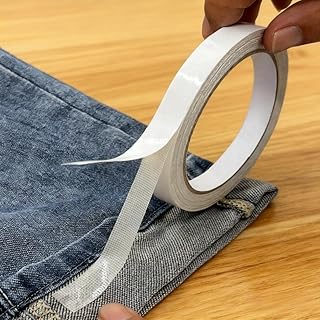 Hoacm Double Sided Tape for Clothes, 1/2'' x 40 FT Hemming Tape for Pants | No Sewing No Ironing Hem Tape for Pants Dress Curtains Jeans Clothing Fabric Arts