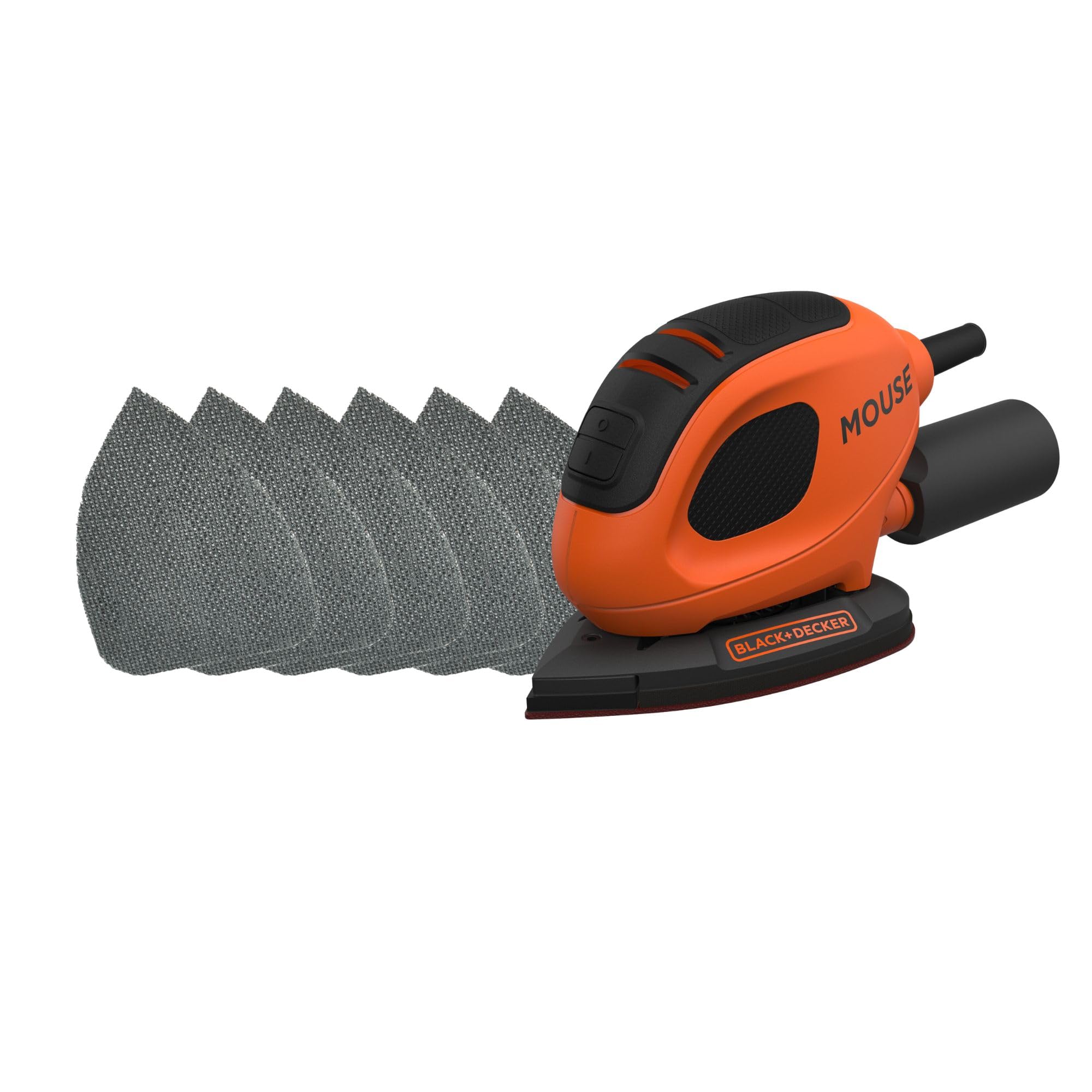 BLACK+DECKER Mouse 55W Detail Sander, BEW230-GB | 6 Sanding Sheets Included