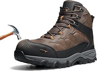 NORTIV 8 Men's Waterproof Steel Toe Work Boots