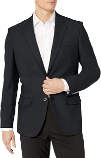 Amazon Essentials Men's Elegant Casual Long Sleeve Classic Fit Button Front Blazer