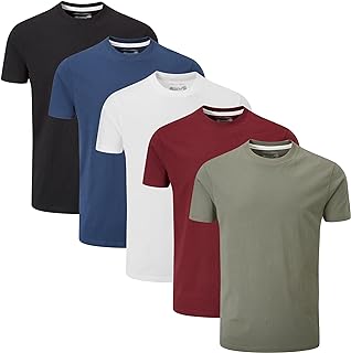 Charles Wilson Pack of 5 Plain Crew Neck T-Shirt