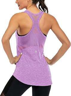 Canotte da allenamento da donna senza maniche per yoga top da donna in rete Racerback Canotta muscolare