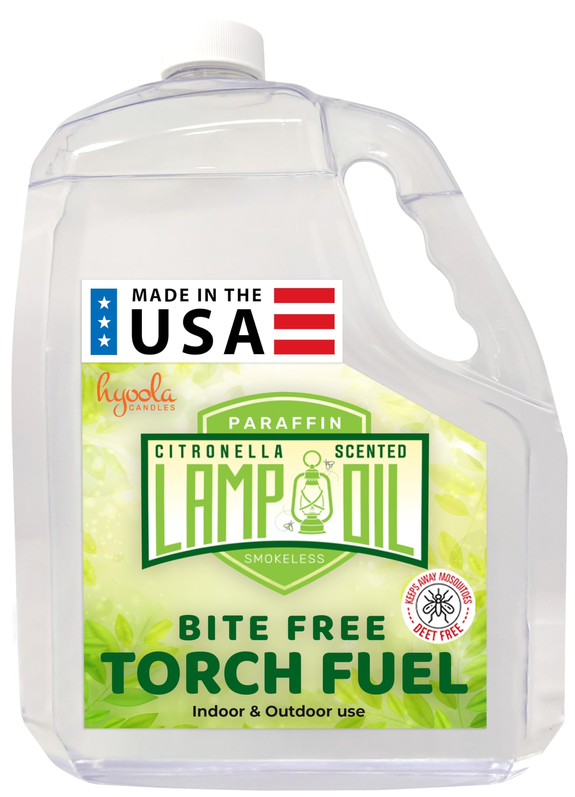 Hyoola Paraffin Citronella Lamp Oil, 1 Gallon | Insect and Mosquito Repellent - 
