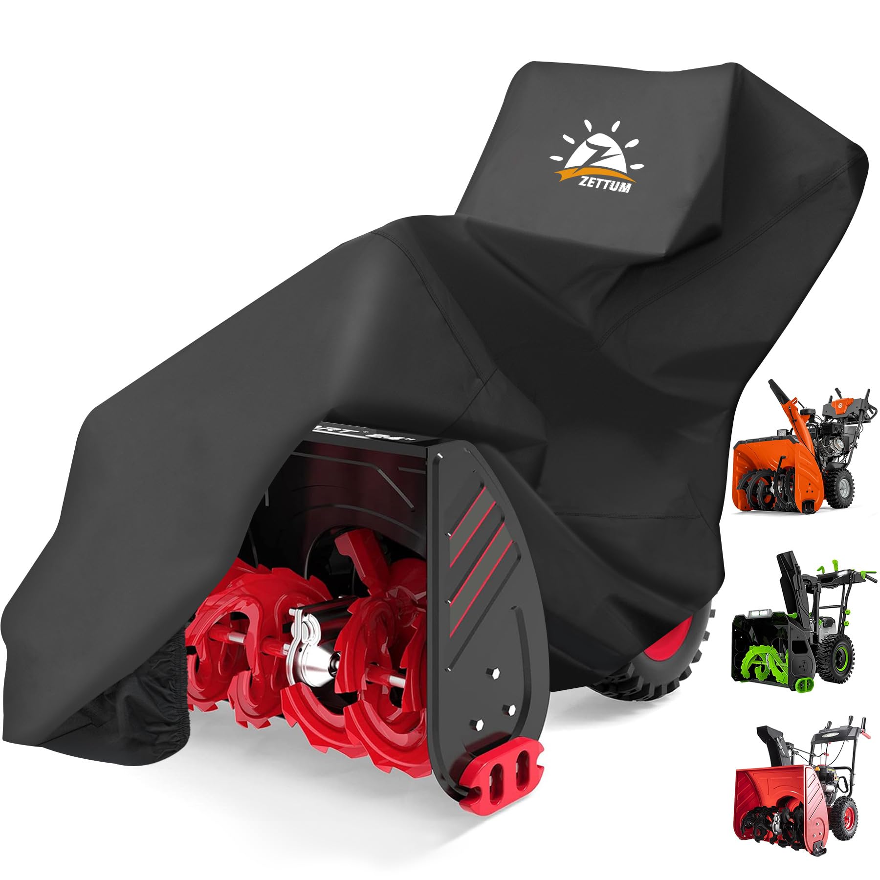 Zettum Snow Blower Cover - 600D Snowblower Covers Heavy Duty Waterproof, Outdoor