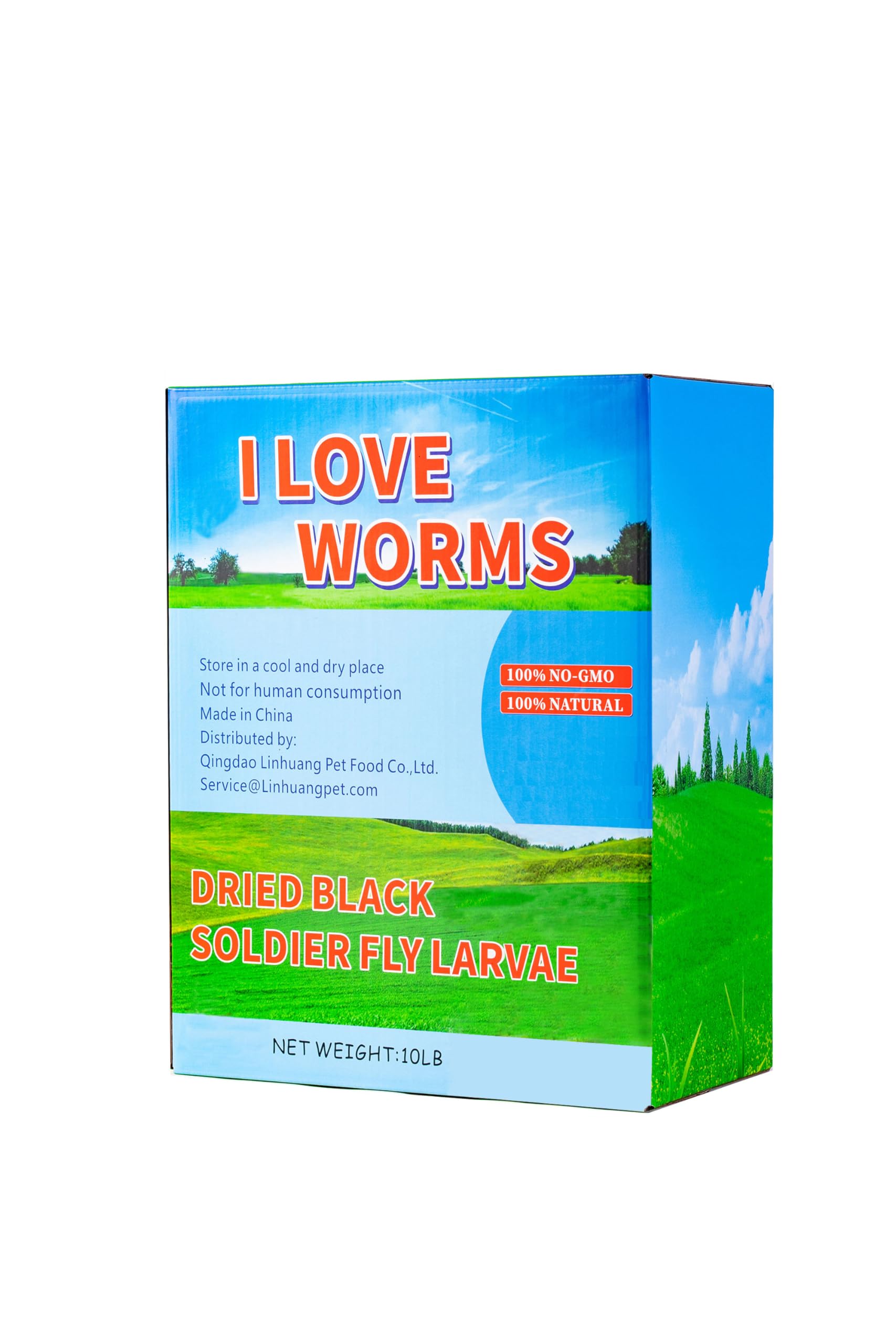 I LOVE WORMS Dried Black Soldier Fly Larvae (10lb), 100% Natural Non-GMO, Treat 