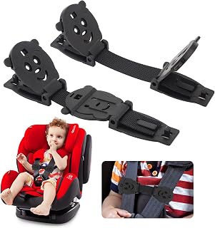 QOPAHI Anti Escape Car Seat Strap Baby Harness Chest Clip, Baby Safety Strap Prevent Children/Kids Taking Their Arms Out of Child Car Seat/High Chairs/Strollers/Baby Reins(2 Pack)