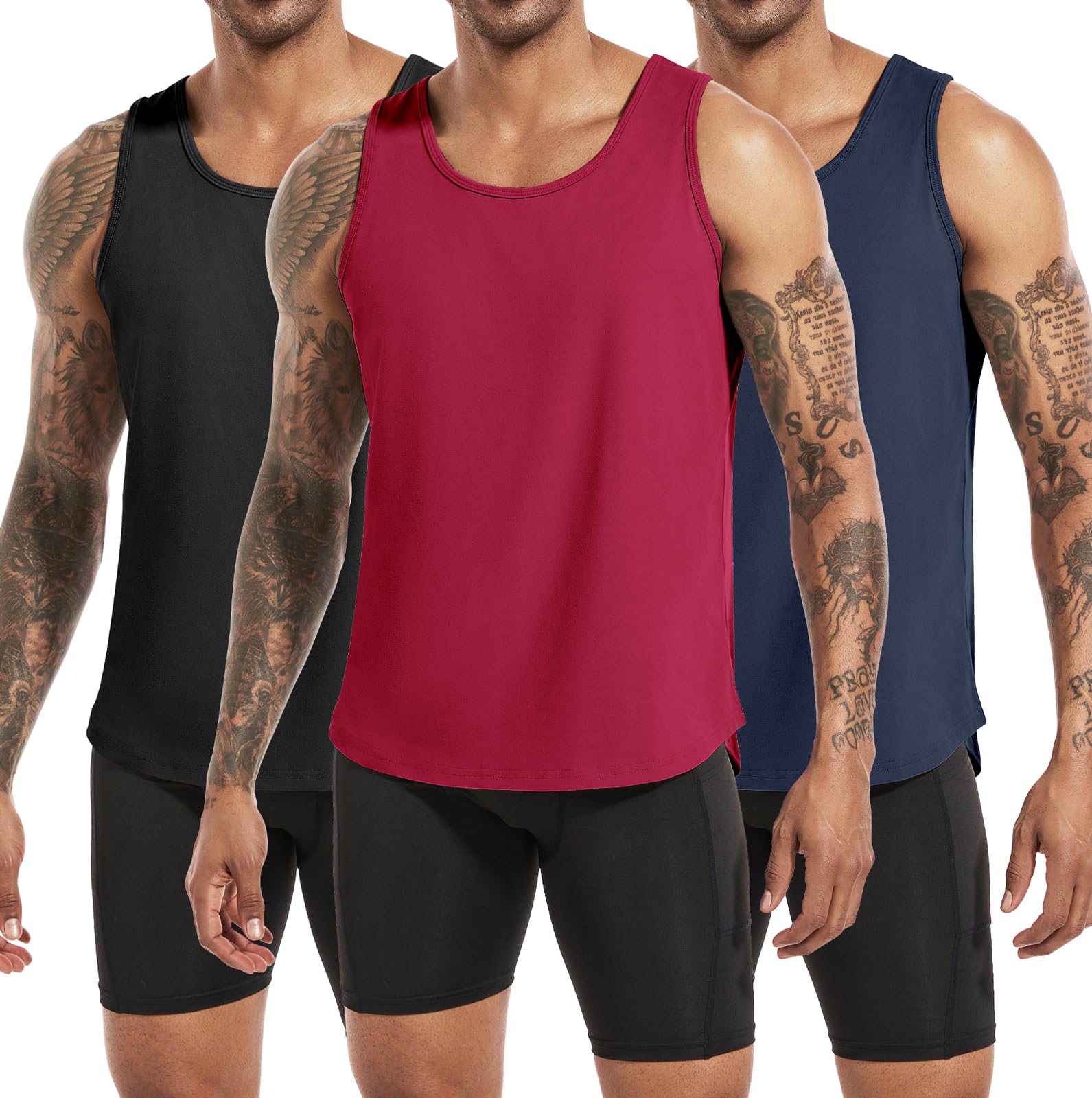 Boyzn Men's 1, 3 or 5 Pack Cotton Workout Tank Tops, Athletic Gym Muscle Tank To