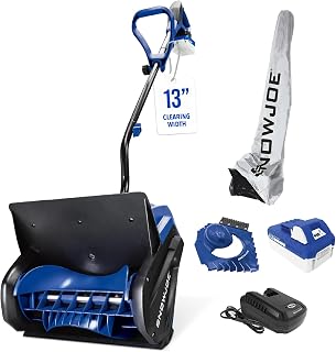 Snow Joe 24V Cordless Snow Shovel Kit with Cover and Scraper, 24V-SS13-TV1 | 13 Clearing Path, 400W Motor, Heavy-Duty Snow & Ice Removal for Driveway & Walkway