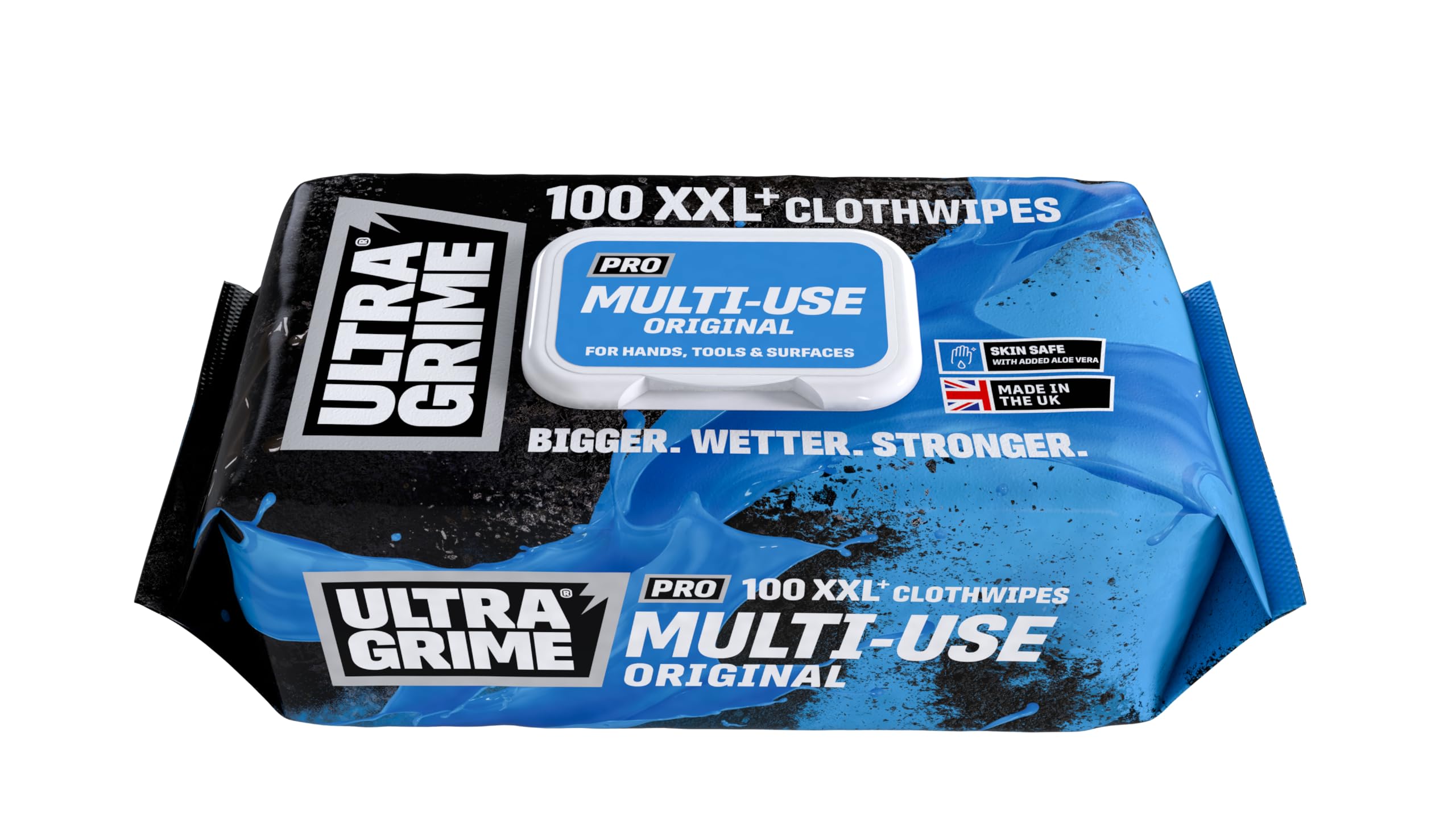 UltraGrime PRO Multiuse Wet Wipes - Heavy-Duty Cleaning Cloths & Hand Wipes Alco
